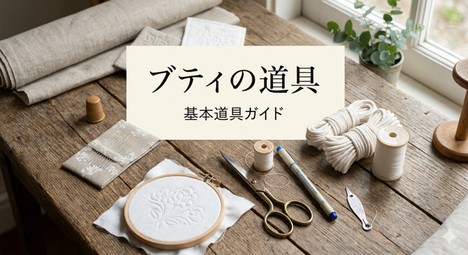 ブティの道具【基本道具ガイド】